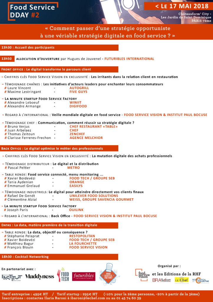 Programme du food service dday #2